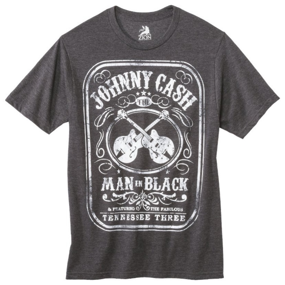 Johnny Cash Man In Black Short Sleeve
Graphic T-Shirt - Charcoal Heather XXL